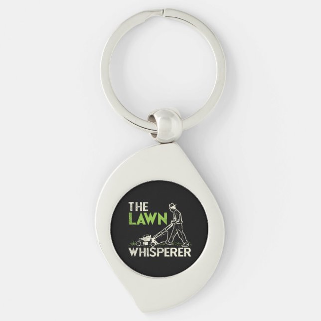 The Lawn Whisperer  Key Ring (Front)