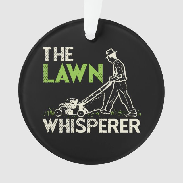 The Lawn Whisperer Ornament (Front)