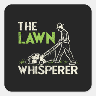 The Lawn Whisperer Square Sticker