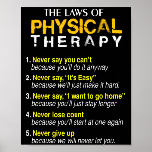 The Laws Of Physical Therapy Motivational Goals Pt Poster