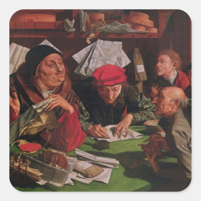 The Lawyer's Office, c.1545 Square Sticker (Front)