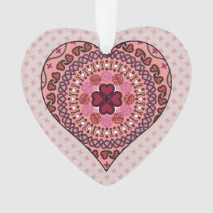 The Layers of the Heart Acrylic Ornament