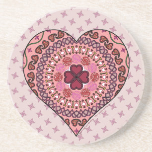 The Layers of the Heart Coaster
