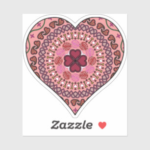 The Layers of the Heart Contour Sticker