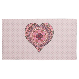 The Layers of the Heart Pillowcase