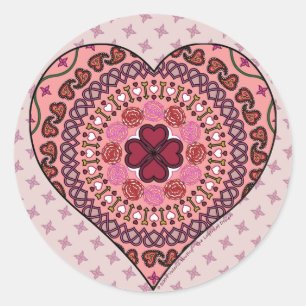 The Layers of the Heart Sticker
