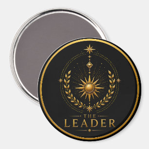 The Leader Leo Archetype Circle Magnet