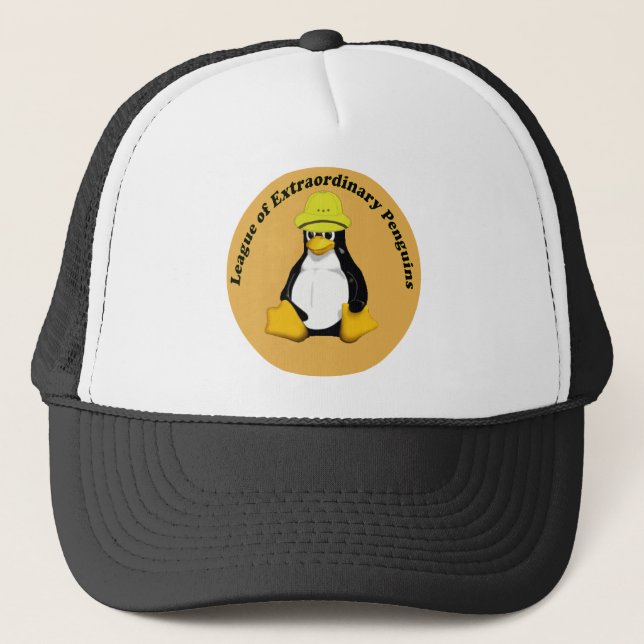 The League of Extraordinary Penguins Trucker Hat (Front)