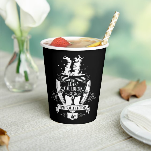 THE LEAKY CAULDRON™ Shop Graphic Paper Cups (Insitu)