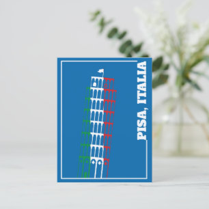 The Leaning Tower of Pisa, Italy Postcard