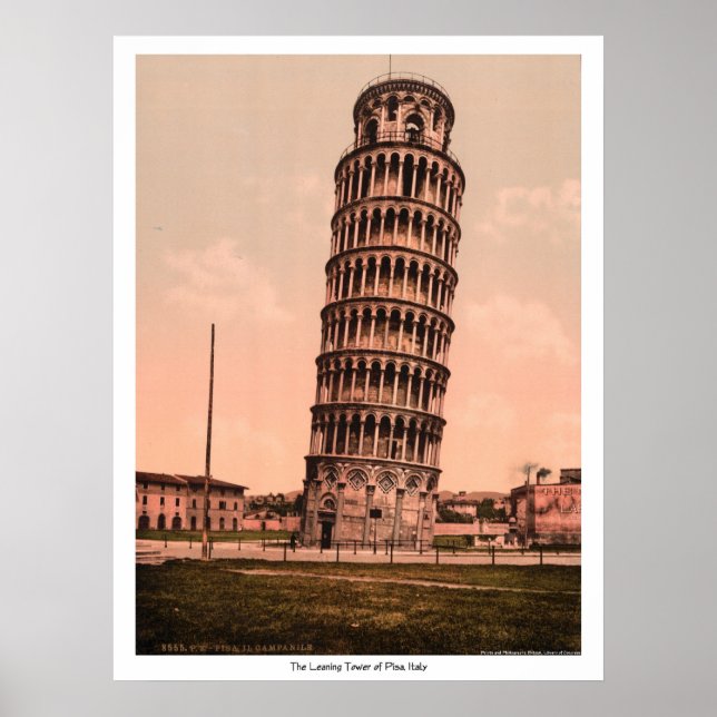 The Leaning Tower of Pisa, Italy Poster (Front)