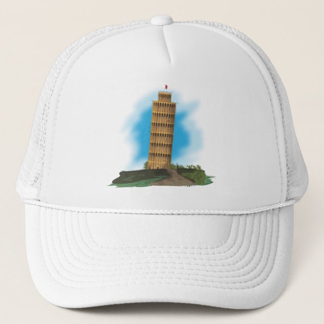 The Leaning tower of Pisa, Italy Trucker Hat (Front)