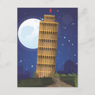The Leaning Tower of Pisa Postcard