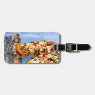 The Leaning Tower of Pizza (Pisa) Luggage Tag