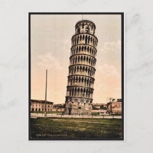 The Leaning Tower, Pisa, Italy classic Photochrom Postcard