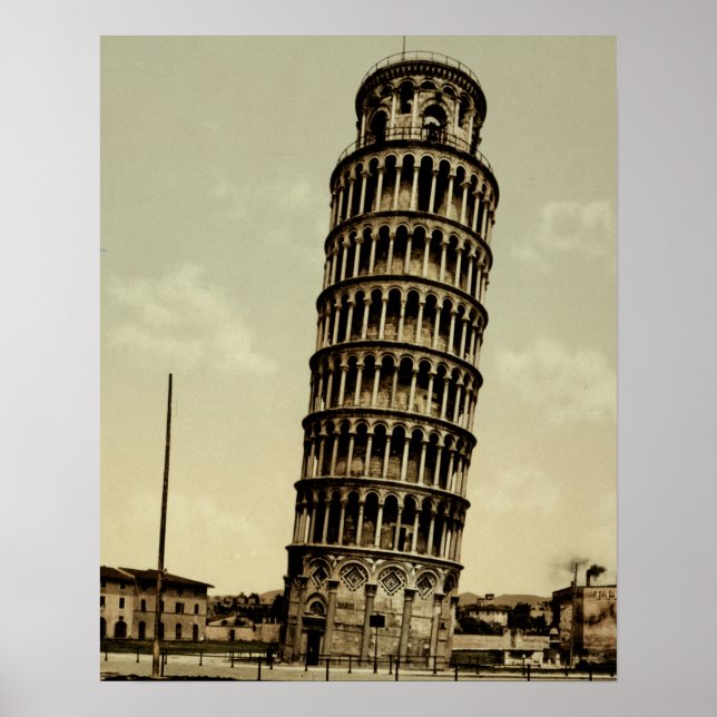 The Leaning Tower Pisa Italy Poster (Front)