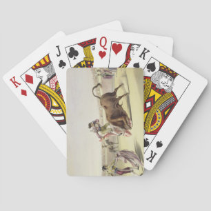 The Leap or Salta Tras Cuernos, 1865 (colour litho Playing Cards