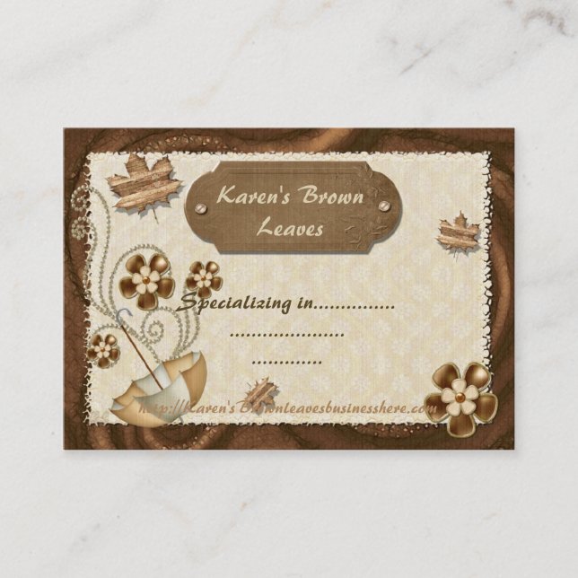 The Leaves Are Brown Discount Card (Front)