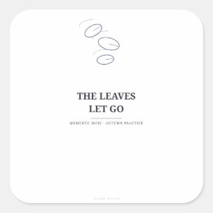The Leaves Let Go — Autumn Sticker
