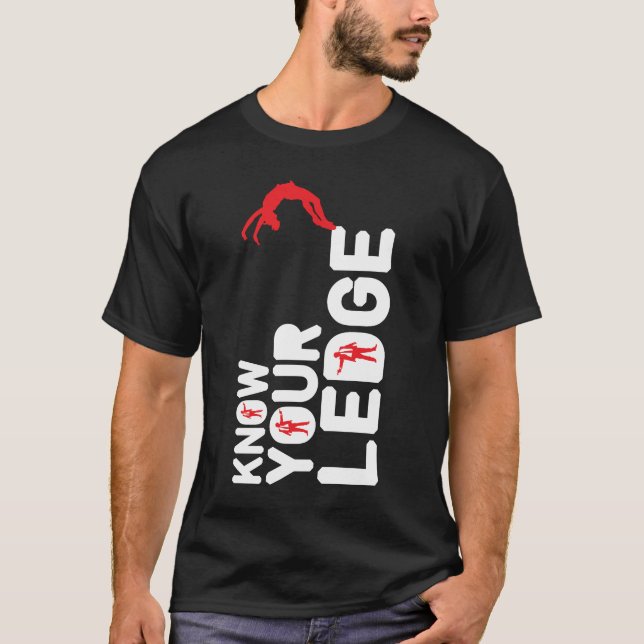 The Ledge (blk) T-Shirt (Front)