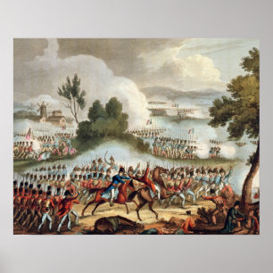 The Left Wing of the British Army in Action at the Poster