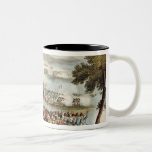The Left Wing of the British Army in Action at the Two-Tone Coffee Mug