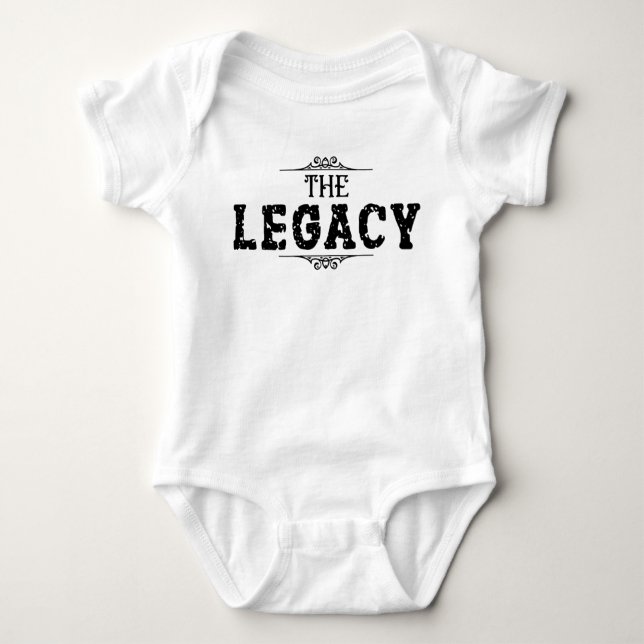 The Legacy Father's Day White Baby Bodysuit (Front)