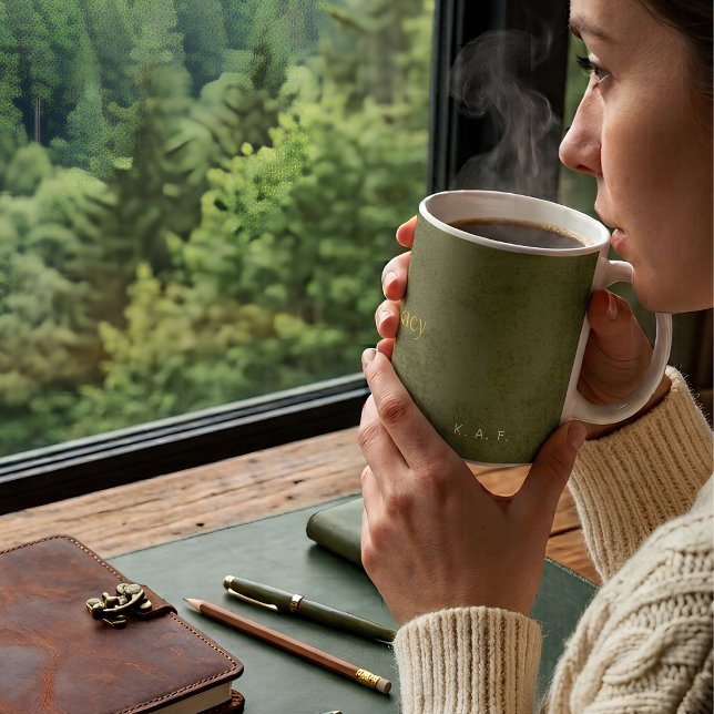 The Legacy | Personalised Author Green Coffee Mug (Creator Uploaded)