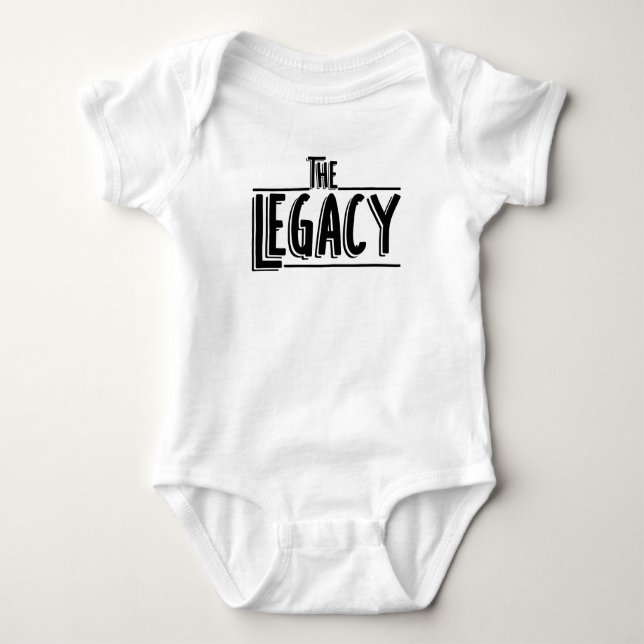 The Legacy Son And Father Matching Baby Bodysuit (Front)