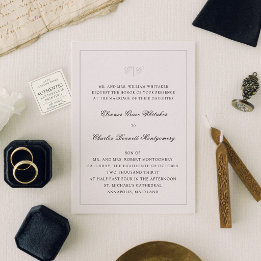 The Legacy Suite | Traditional Monogram Wedding