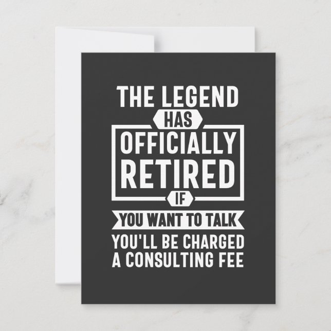 the legend Has Officially Retired (Front)