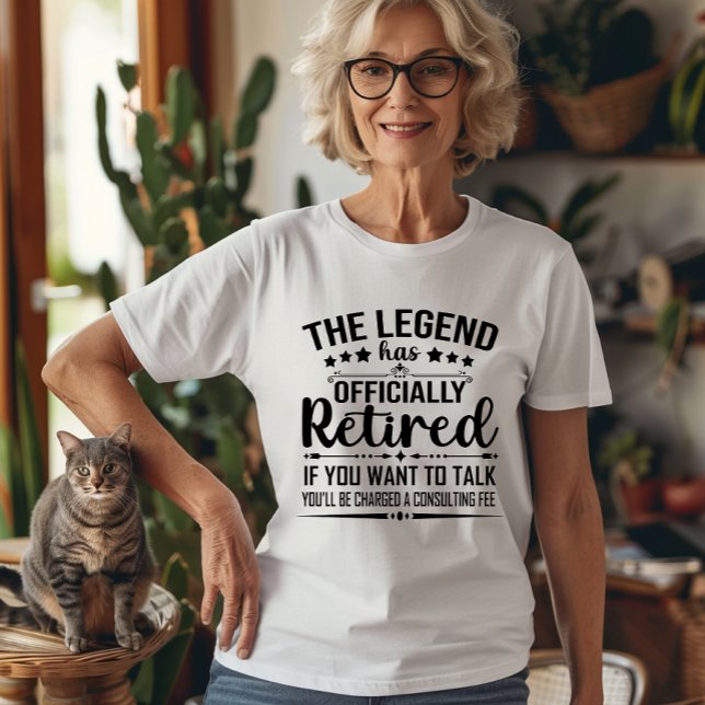 The legend has officially retired fuuny retirement T-Shirt (Creator Uploaded)