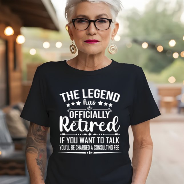 The legend has officially retired fuuny retirement T-Shirt (Creator Uploaded)