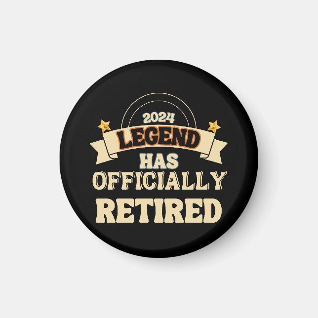 The legend has officially retired magnet (Front)