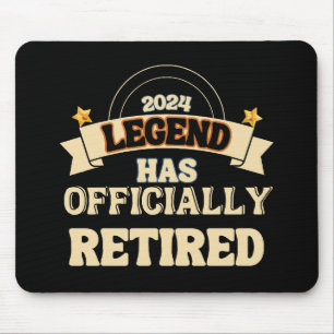 The legend has officially retired mouse pad