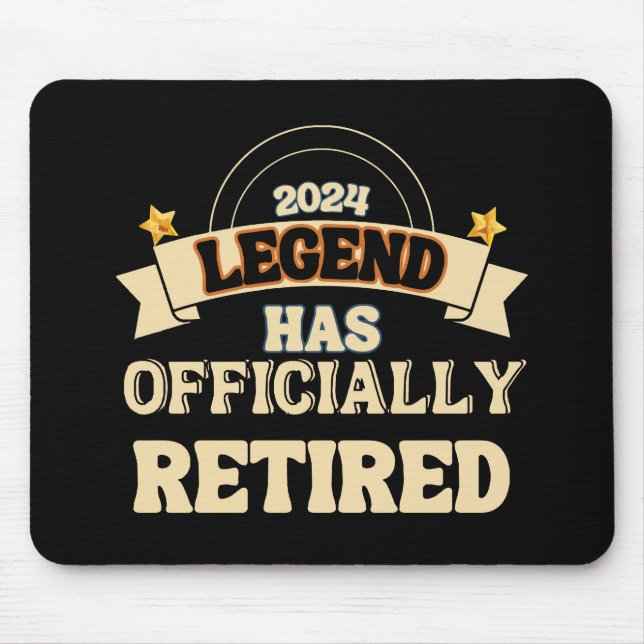 The legend has officially retired mouse pad (Front)