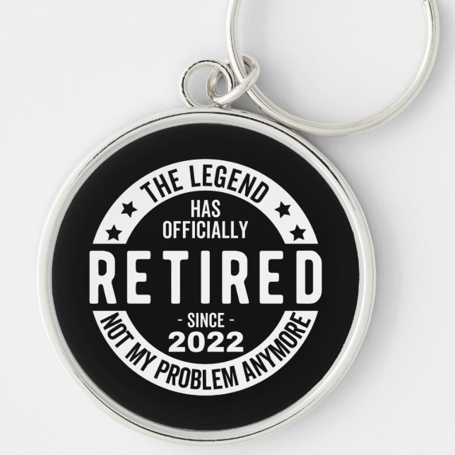 The Legend Has Officially Retired, Retired 2022 Key Ring (Front)