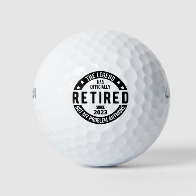 The Legend Has Officially Retired, Retired 2023 Golf Balls (Front)