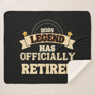 The legend has officially retired sherpa blanket