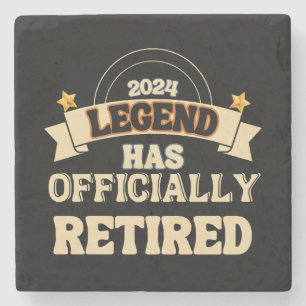 The legend has officially retired stone coaster