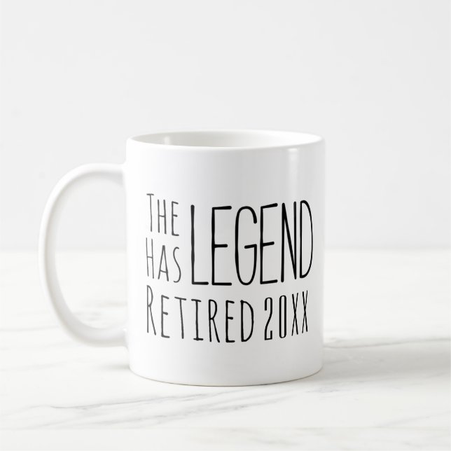 The Legend Has Retired 2021 Coffee Mug (Left)
