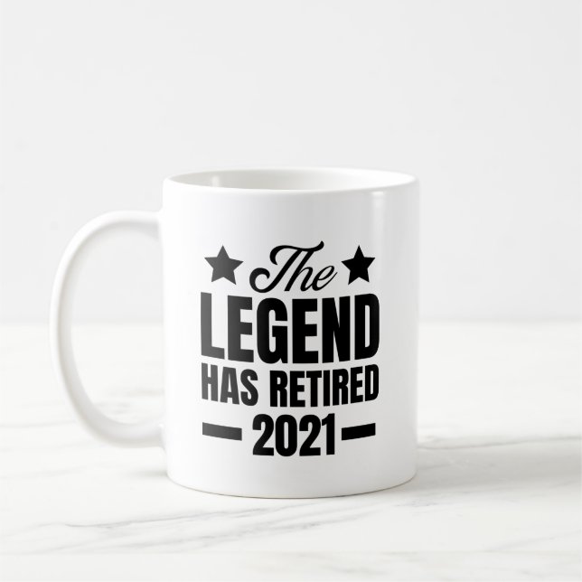 The Legend Has Retired 2021 Coffee Mug (Left)