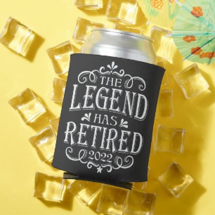 The Legend Has Retired 2022 Retirement Dad Gift Can Cooler
