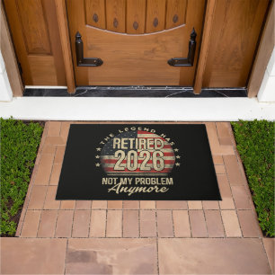The Legend Has Retired 2026 Funny Doormat