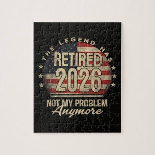 The Legend Has Retired 2026 Funny  Jigsaw Puzzle