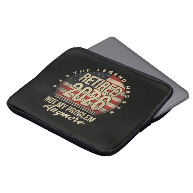 The Legend Has Retired 2026 Funny  Laptop Sleeve (Front Top)