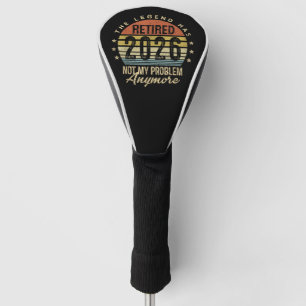 The Legend Has Retired 2026 Retro Sunset Graphic Golf Head Cover