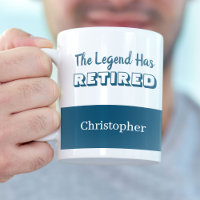 The Legend Has Retired Blue White Retirement