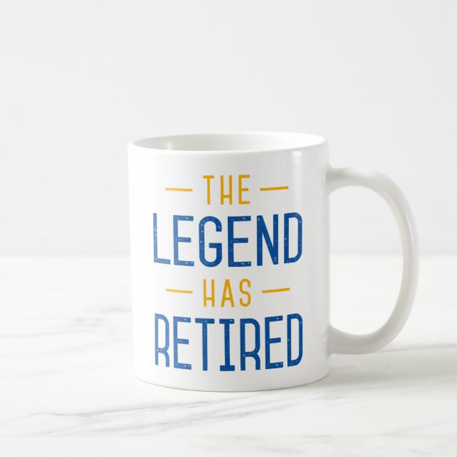 The Legend Has Retired. Coffee Mug (Right)