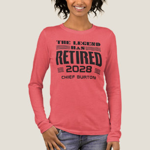 The Legend Has Retired Fire Chief Retirement Tri-Blend Shirt